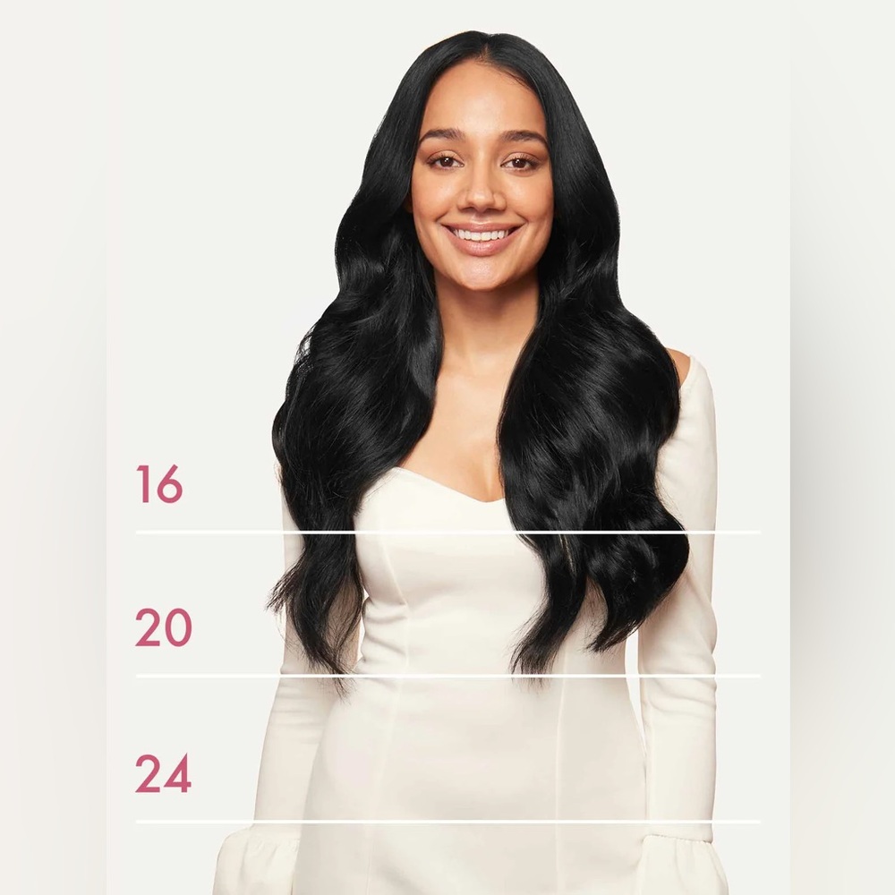 Luxy Hair 16" Classic Jet Black Clip-Ins